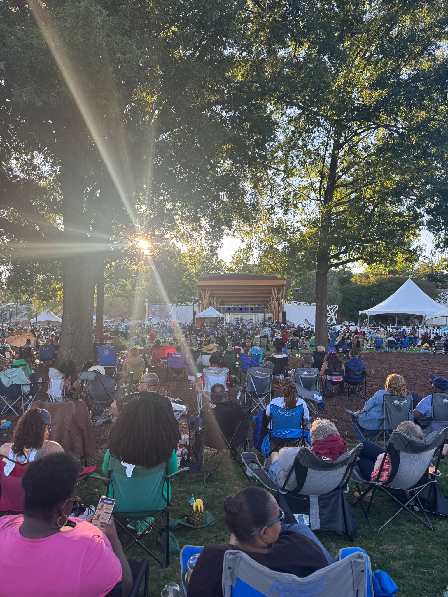 Cola Jazz Fest outdoor crowd