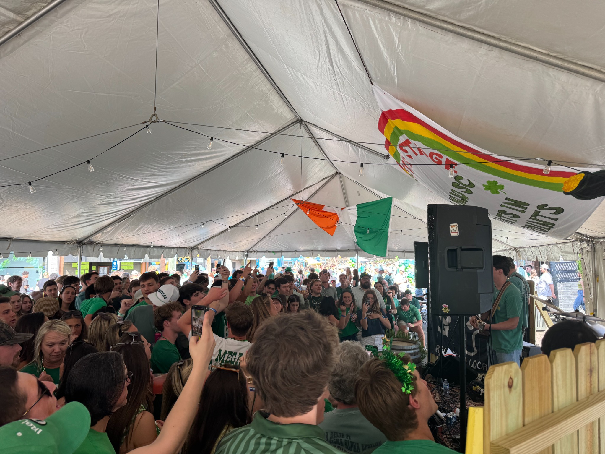 Crowd at St. Pat's in Five Points